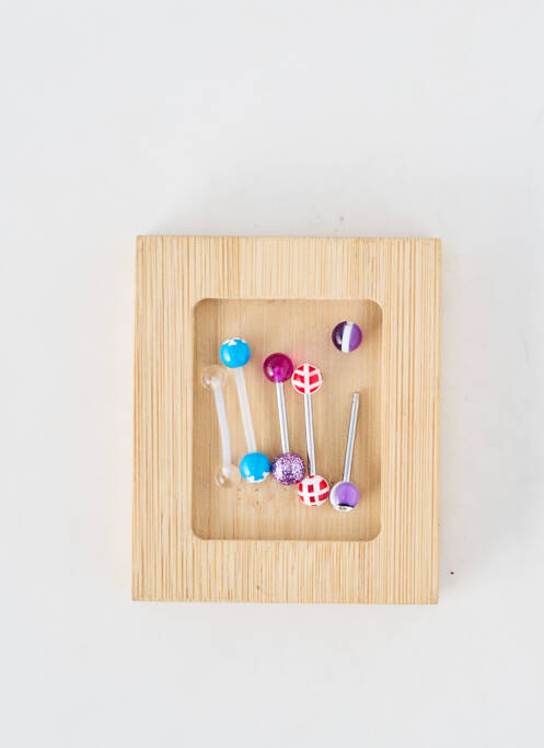 Piercing fermeture fermoir à vis violet TATA GISELE femme
