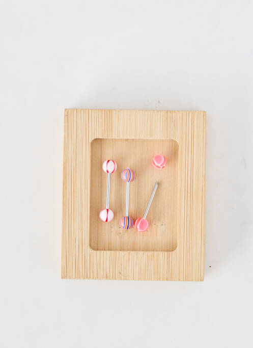 Piercing fermeture fermoir à vis rose TATA GISELE femme