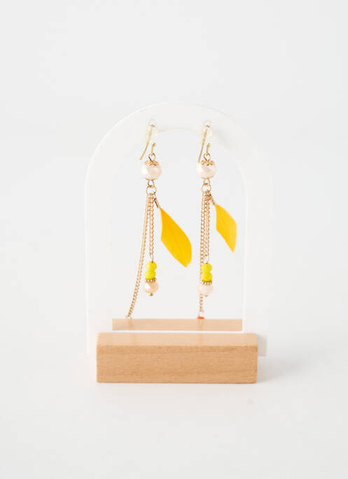 Boucles d’oreilles orange TATA GISELE femme