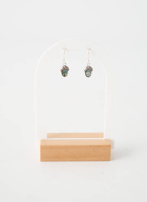 Boucles d’oreilles fermeture crochet argent TATA GISELE femme