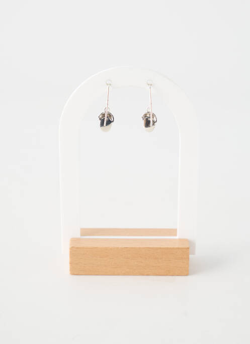 Boucles d’oreilles fermeture crochet argent TATA GISELE femme