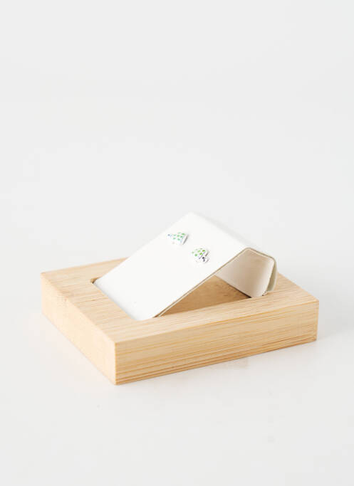 Boucles d’oreilles vert TATA GISELE fille