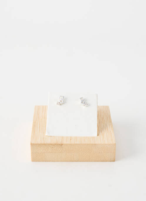 Boucles d’oreilles ornement oxyde de zirconium argent TATA GISELE femme