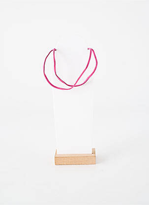 Collier fermeture fermoir mousqueton rose TATA GISELE femme