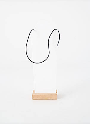 Collier fermeture fermoir clips noir TATA GISELE femme