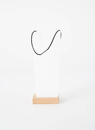 Collier fermeture fermoir clips noir TATA GISELE femme