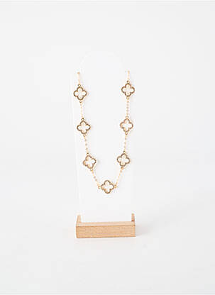Collier ornement oxyde de zirconium or TATA GISELE femme