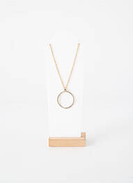 Collier ornement oxyde de zirconium or TATA GISELE femme