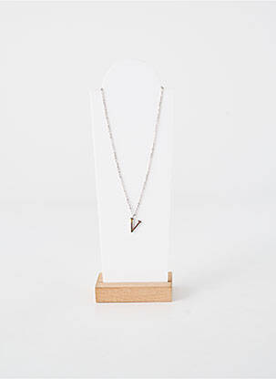 Collier fermeture fermoir mousqueton argent TATA GISELE femme