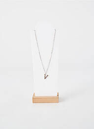 Collier fermeture fermoir mousqueton argent TATA GISELE femme