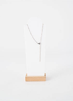 Collier fermeture fermoir mousqueton argent TATA GISELE femme