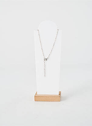 Collier ornement oxyde de zirconium argent TATA GISELE femme
