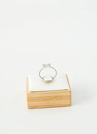 Bague ornement oxyde de zirconium argent TATA GISELE femme
