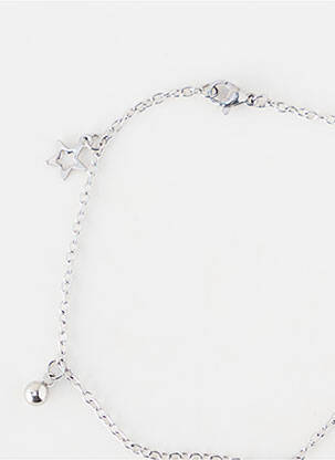 Tour de cheville fermeture fermoir mousqueton argent TATA GISELE femme