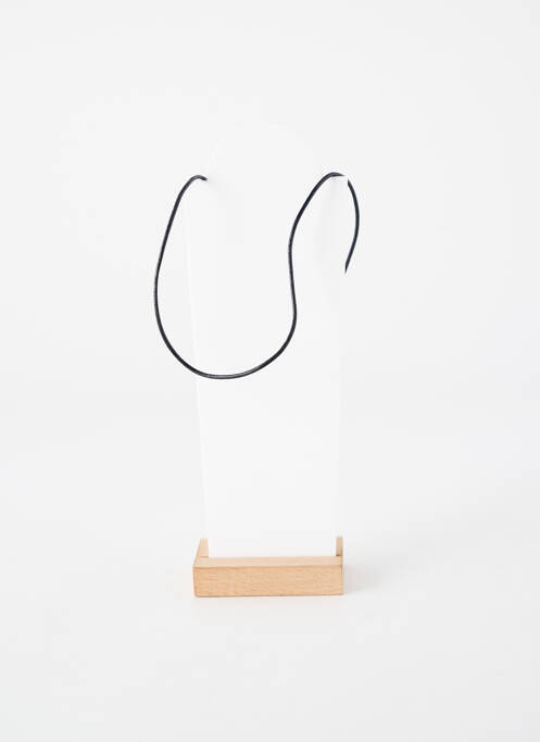 Collier fermeture fermoir clips noir TATA GISELE femme