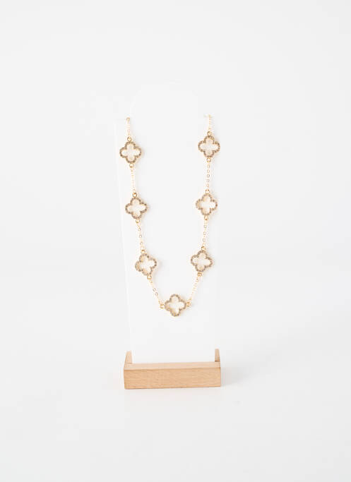 Collier ornement oxyde de zirconium or TATA GISELE femme