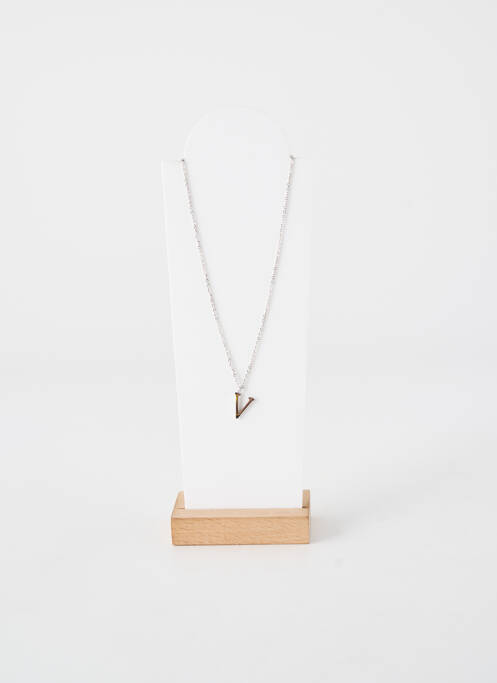 Collier fermeture fermoir mousqueton argent TATA GISELE femme