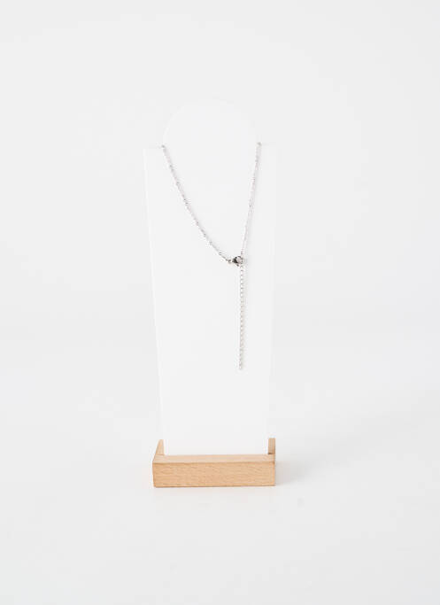 Collier fermeture fermoir mousqueton argent TATA GISELE femme