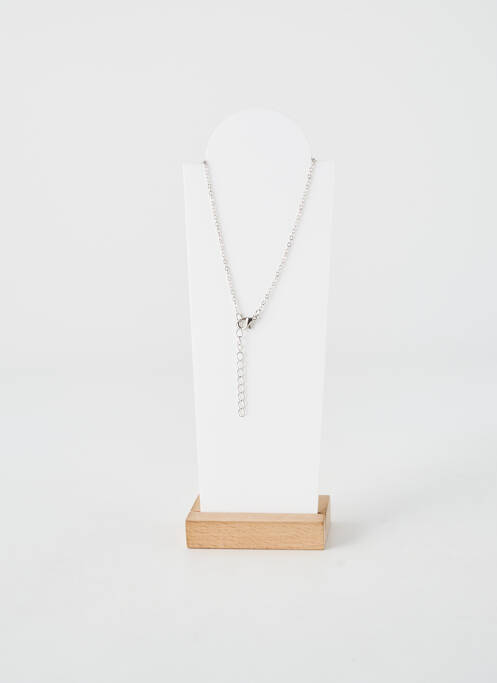 Collier ornement oxyde de zirconium argent TATA GISELE femme