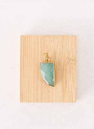 Pendentif vert TATA GISELE homme