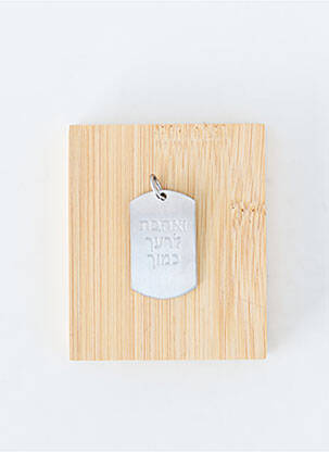 Pendentif matériaux métal argent TATA GISELE homme