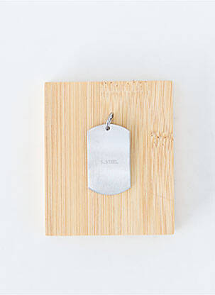 Pendentif matériaux métal argent TATA GISELE homme