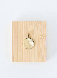 Pendentif matériaux métal or TATA GISELE homme