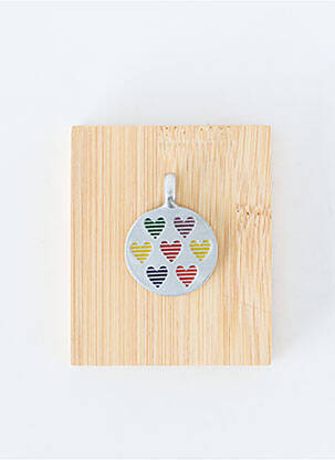 Pendentif imprimé argent TATA GISELE femme