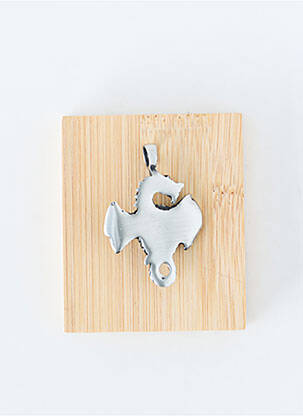 Pendentif matériaux métal argent TATA GISELE homme