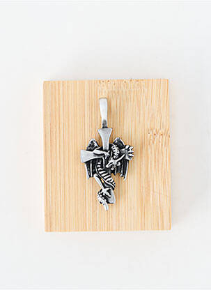 Pendentif matériaux métal argent TATA GISELE homme