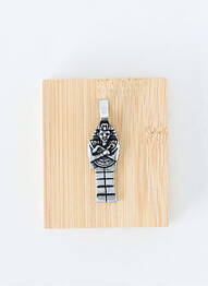 Pendentif matériaux métal argent TATA GISELE homme
