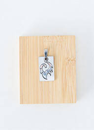 Pendentif matériaux métal argent TATA GISELE femme