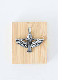 Pendentif matériaux métal argent TATA GISELE homme