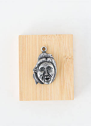 Pendentif matériaux métal argent TATA GISELE homme