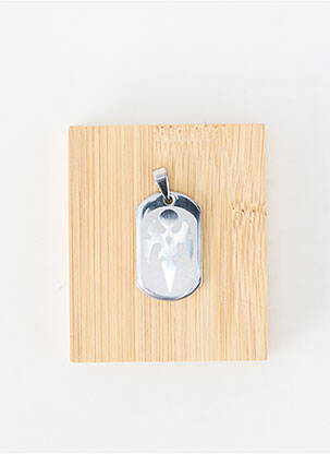 Pendentif matériaux métal argent TATA GISELE homme