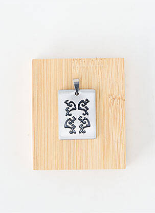 Pendentif matériaux métal argent TATA GISELE homme
