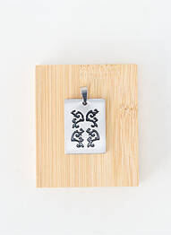Pendentif matériaux métal argent TATA GISELE homme