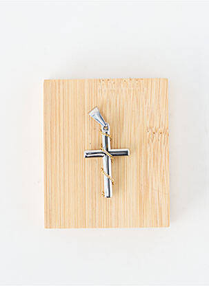 Pendentif matériaux métal argent TATA GISELE homme