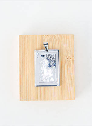 Pendentif matériaux métal argent TATA GISELE homme