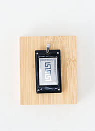 Pendentif matériaux métal argent TATA GISELE homme