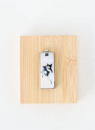 Pendentif matériaux métal argent TATA GISELE homme