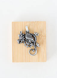 Pendentif matériaux métal argent TATA GISELE homme