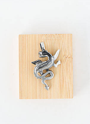 Pendentif matériaux métal argent TATA GISELE homme