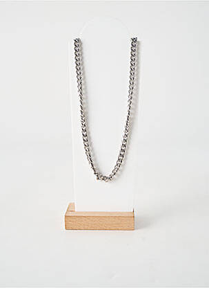 Collier fermeture fermoir mousqueton argent TATA GISELE homme