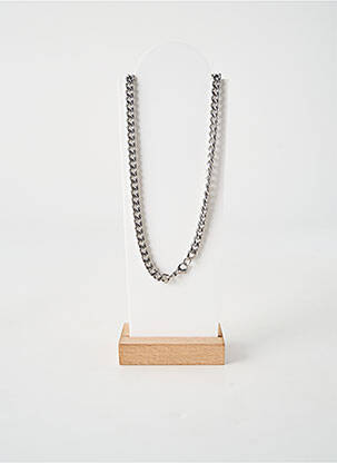 Collier fermeture fermoir mousqueton argent TATA GISELE homme