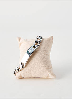 Bracelet fermeture fermoir mousqueton argent TATA GISELE homme