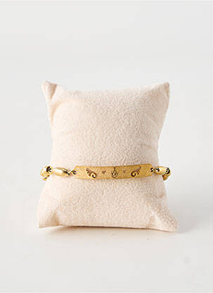 Bracelet fermeture fermoir mousqueton or TATA GISELE homme