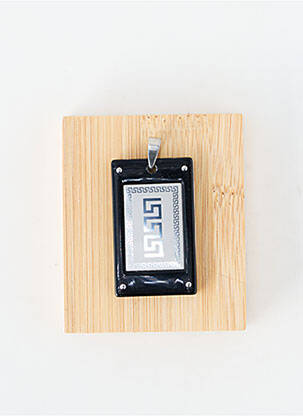 Pendentif matériaux métal argent TATA GISELE homme