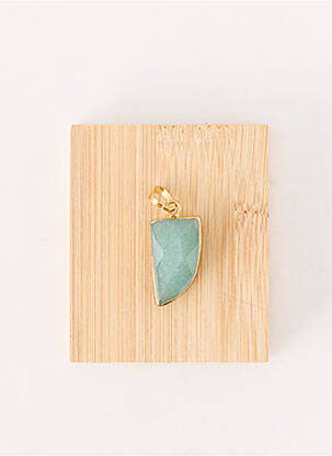 Pendentif vert TATA GISELE homme
