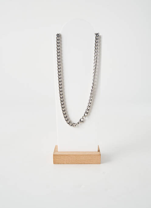 Collier fermeture fermoir mousqueton argent TATA GISELE homme